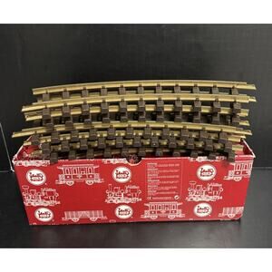 LGB 11000 Lot Of 6 Piece Curved Brass Track 30° r600mm R1 G-Gauge Germany Train